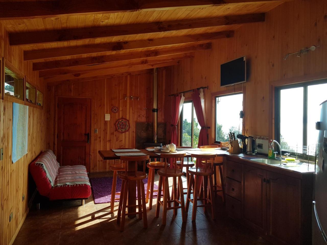 Cabañas Ayalén con vista al Lago Pucón Esterno foto